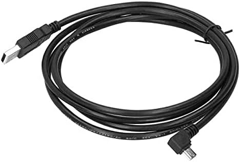 Съединители Лакът кабел за предаване на данни USB2 90 градуса.0 Мъж към мини USB Мъжки твърд диск Компютърни аксесоари - (Дължина на кабела: 1.8 м, черен цвят)