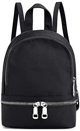 сладък мода мини пакет чанта Раница за момичета от жените (черен)