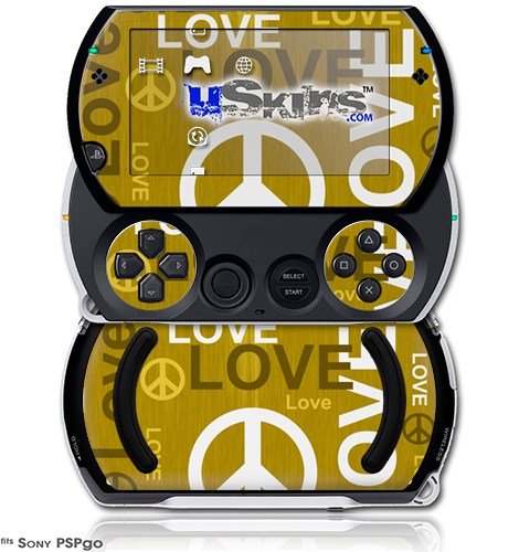 Love and Peace Yellow - Decal Style Skins (подходящ за Sony PSPgo)