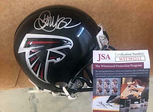 Nn Anderson Atlanta Соколи Signed Autographed Mini Helmet Jsa Wit392212 - Мини-Каски NFL С Автограф