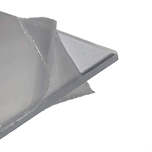 Прозрачен поликарбонатный пластмасов лист с дебелина 1/16 инча x ширина 24 инча x дължина 24 инча (10 единици)