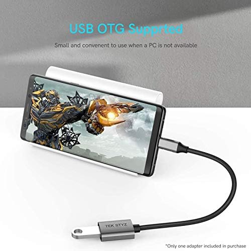 Tek Styz USB-C USB 3.0 Адаптер Работи за Samsung Galaxy S20 FE 5G OTG Type-C/PD Мъжки USB 3.0 Женски Конвертор. (5 gbps)