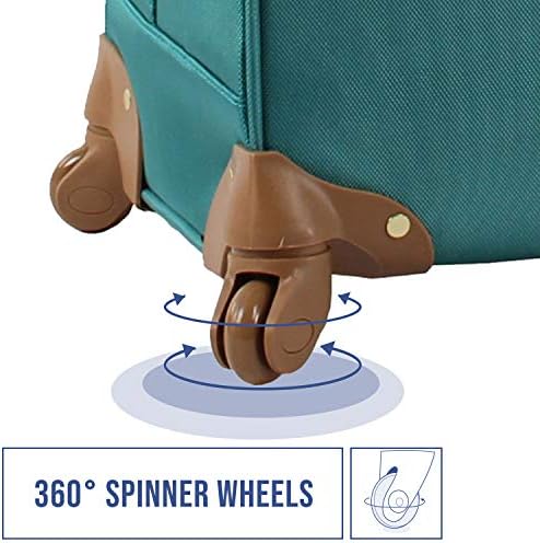 Стив Мадън Designer Luggage Collection - 3 Piece Softside Expandable Lightweight Spinner Suitcase Set - Пътен комплектът