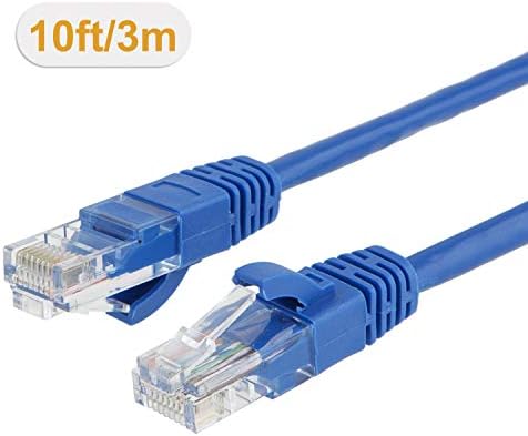 Cat 6a Ethernet Кабел с Дължина 10 Метра, CablecCreation Network Lan Patch Cord, Високоскоростен интернет-тел 10 gbps,