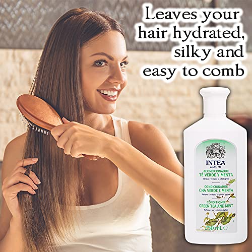 Camomila Intea Green Tea and Mint Conditioner for Oily Hair - Екстракт от Зелен чай и мента овлажнява мазна кожа на главата