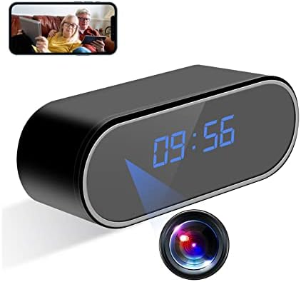 Скрита Камера Часовници, WiFi 1080P HD Безжична Мини Шпионска Камера с Откриване на Движение и Нощно Виждане, Домашни