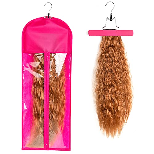 1 Опаковка е Удължен Титуляр За Удължаване на Косата на Перука Чанта За Съхранение с Закачалка изкуствена коса Опашка Снопове за Съхранение Чанта за Носене за Мага?