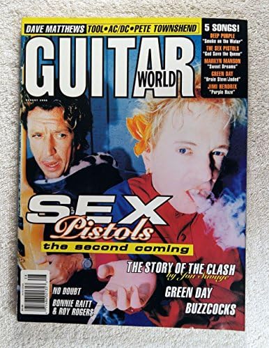 Steve Jones & Johnny Rotten - Sex Pistols - Второто пришествие - Guitar World Magazine - Август 1996 - The Story of The Clash - No Address Label!