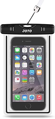 Универсален Водоустойчив калъф JOTO, Суха чанта за мобилен телефон iPhone XS Max XR X 8 7 6S Plus SE 2020, Galaxy S10 S10e S8 S9 Plus/S6/Note 8 6 5 4, Pixel 3 XL/3 HTC, LG, Sony, Nokia, Motorola до 7 -Черен