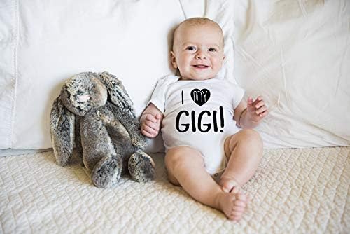I Love My Gigi - Смешни Grandma Бебе Гащеризон Baby Обява Любов към Баба Баба