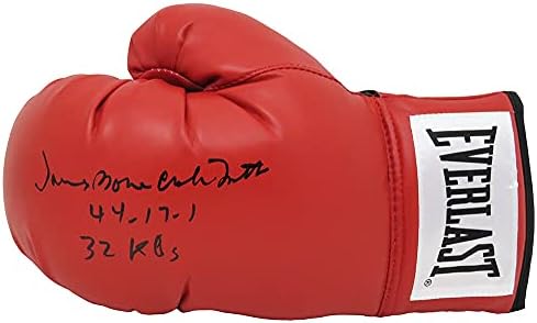 Джеймс 'Bonecrusher Смит Подписа Евърласт Red Боксова Ръкавица w/44-17-1, 32 KO