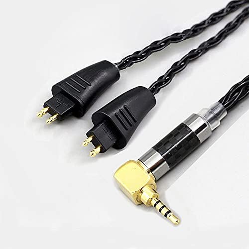 Micity Audio Кабел Upgrade Extension Cord for TH900 MK2 TH900 TH610 TH600 TH909 TR-X00 Headphones with 2.5 mm Balanced Male 8 Основната OCC Pure Single Crystal Copper Silver Plated (1.2 m(4ft), Black)