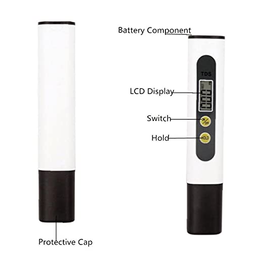 PH-метър,Екологичен Измервателен Уред,TDS Метър Тестер за Качеството на Водата LCD Дисплей Тест Дръжка с Два ключа Вода