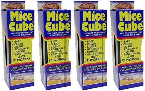 Миши Куб Множество Хуманен Mousetrap 4 Опаковки