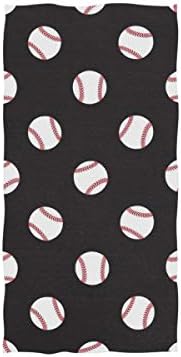 jhgnjgh Bath Towel Baseball Pattern Soft Hand Towels for Bathroom Spa Gym Sports 30x 15