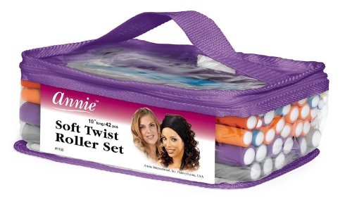 10 Long Soft Twist Hair Roller Set - 42 бр.