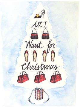 Бони Маркус Набор от 16Всичко, което искам за Коледа се прибират Празнични картички