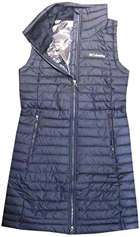 Columbia Women ' s White Out Long Влакче Omni Heat Full Zip Insulated Vest