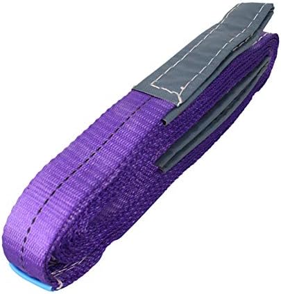 MroMax Lift Strap 1.18 x3.28ft Web Lifting Straps 4431lbs Capacity for Construction Rigging Moving Towing Hoisting Work Gear Purple 2Pcs