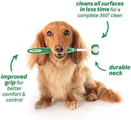 TropiClean Fresh Breath Triple Flex Четка за Зъби за най-Малките и Средни Кучета -