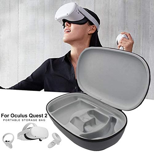 leveraYo Модерен Пътен Защитен Калъф, Слушалки за Игри Oculus Quest 2 и Сензорни Контролери Аксесоари Чанта За Носене