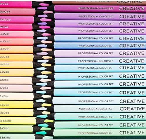 Indra 36 Macaron Цветни Моливи, Пастел, Цветни Моливи, Професионални Маслени Цветни Моливи за Рисуване и Скициране, Подарък
