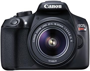 Цифров огледален фотоапарат Canon EOS Rebel T6 с обектив EF-S 18-55 mm f/3.5-5.6 IS II (черен)