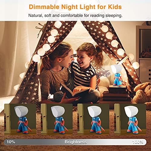 Акумулаторна батерия Led лека нощ за Детски Играчки Dimmable Сладко Kids Room Decor Light, Грижите За Очите на Нощни лека