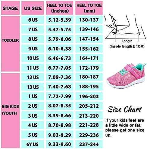 Harvest Land Girls Sneakers Glitter Fashion Running Shoes Mesh Дишаща Hook and Loop Slip-on Tennis Shoes (Toddle/Little