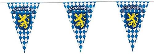 Голям Октоберфест Баварската Флаг Вимпел Банер | 100 Метра Дължина и 2 на Стената или Врата Флагчета Октоберфест Набор