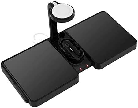 AAHAI Безжично зарядно устройство ще захранване на Магнитна Поставка 10 W 5 в 1 Бърза Безжична зарядно устройство за iPhone/ 12 11 X XS MAX Pro 7 8 S Plus за Часа за Слушалки