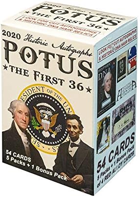 2020 Исторически автографи президентът на съединените щати - първата кутия от 36 blasters