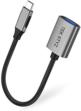 Tek Styz USB-C USB 3.0 Адаптер Работи за Samsung Galaxy А01 OTG Type-C/PD Мъжки USB 3.0 Женски конвертор. (5 gbps)