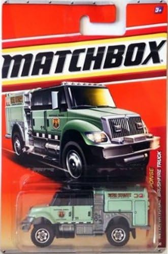 Matchbox 2011 INTERNATIONAL BRUSHFIRE TRUCK (MINT GREEN - EKIM County forestry services national forest ranger) 52 Аварийно