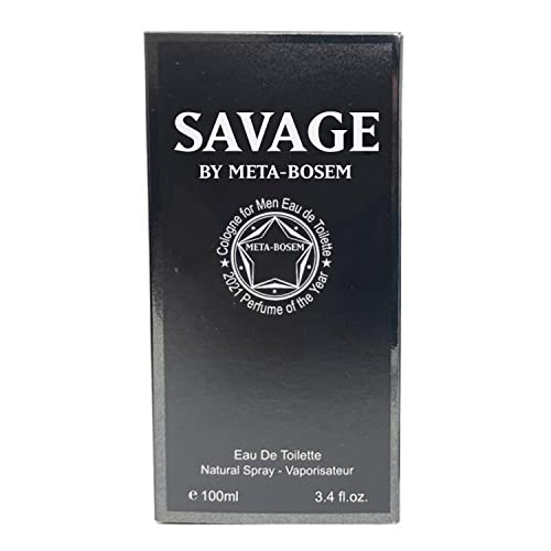 J&H SAVGE, Тоалетна вода Натурален спрей за мъже, Прекрасен подарък, Мощен аромат, за всеки тип кожа, класически флакон,