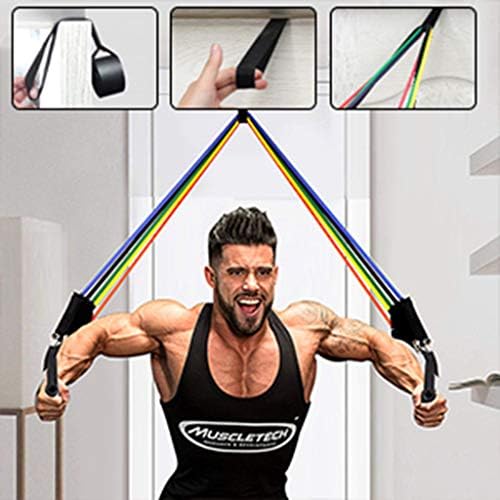 YOT Resistance Въжето Set with Handle Door Anchor for Men and Women Exercise Въжето Gym Еластични Въжето for Strength Training Workout Home