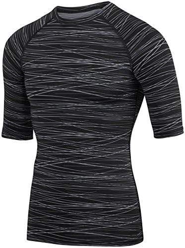 Компресиране риза с къс ръкав за тренировки и изпълнения (11 цвята/8 младежи и възрастни размер)