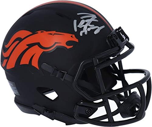 Peyton Manning Denver Broncos Autographed Riddell Eclipse Alternate Speed Mini Helmet - Автографированные Мини-Каски NFL