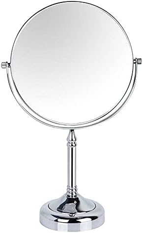 Nhlzj XIAOQIANG Standing Makeup Mirrors 10X/7X/5X/3X Magnification &Regular 360 Rotating Professional Brass Vanity Mirror