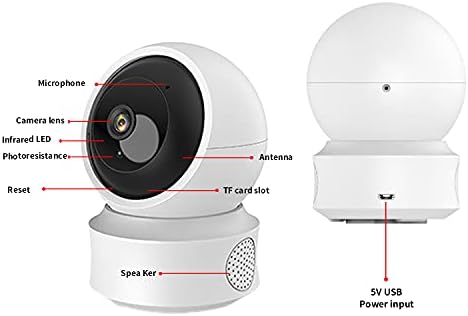Sunivision Security Camera 360-градусная WiFi Камера за Дома 1080p HD Pan/Tilt/Zoom Камера Pan Smart IP Камера за Дете/Любимец/Гледане
