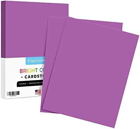 Премиум Цветна хартия за картички | 50 листа в опаковка | Моля, Дебел 65lb Картон, идеален за ученически пособия, изкуства