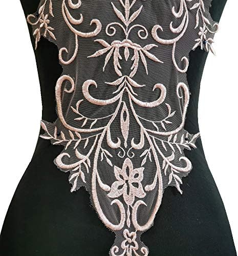 Висококачествено Сватбена рокля Бродерия, Дантела с Многоцветни Завързана Аппликацией / Rayon Applique Accessories (Blackish