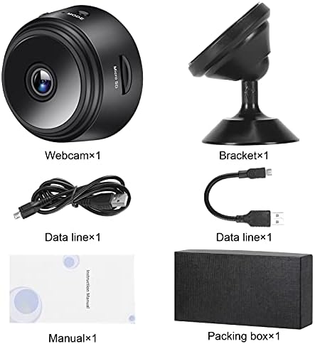 Мини камера с 32G SD-карта, PomisGam Wireless WiFi Camera HD 1080P Home Security Surveillance Camera ' S Live with Remote