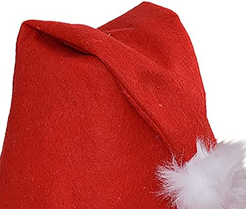 Doublelift Коледна Шапка Коледа Шапка Holiday for Adults Child Unisex Santa Hat for Party Доставки 1PC