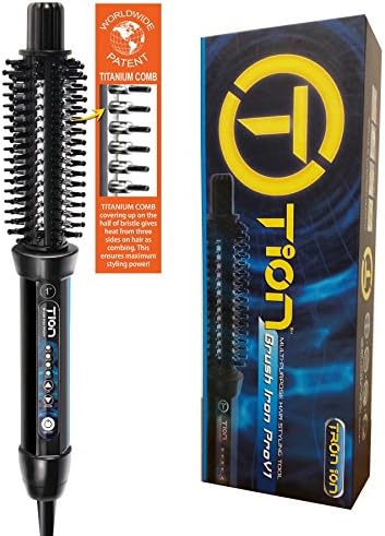 Tion Brush Желязо 3/4 Ceramic Ionic Hot Curl Heat Roller Brush Hair Желязо | Tion Hair