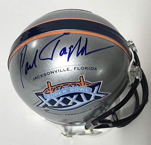 Paul Таглиабуе Super bowl 39 Autographed Mini Helmet (PSA) е Сертифициран - Autographed NFL Mini Helmets
