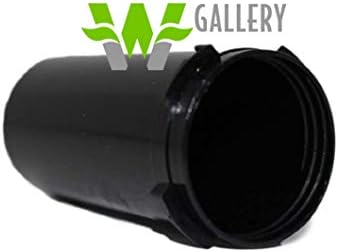 W Gallery 200 Black 13 Dram Reversible Cap - Воздухонепроницаемые Флакона с аромата на Пластмасови Медицински Рецепта