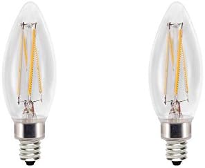 Cree 60W Еквивалентна дневна светлина (5000K) B11 и Свещници Изключително качество на светлината Dimmable E12 LED Крушка