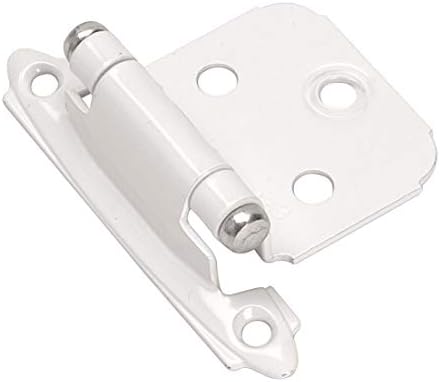 Amerock BP7139W-XCP2 Face Frame Mount Self-Closing Cabinet Hinge for Variable Overlay Кухня Door Retail Pack White - Pack