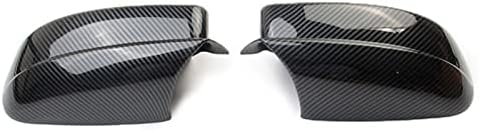 BOOER Car Carbon Fiber Side Door Mirror Cover Molding Trim Rearview Mirror Cover Accessories for Dodge Charger 2011-2020